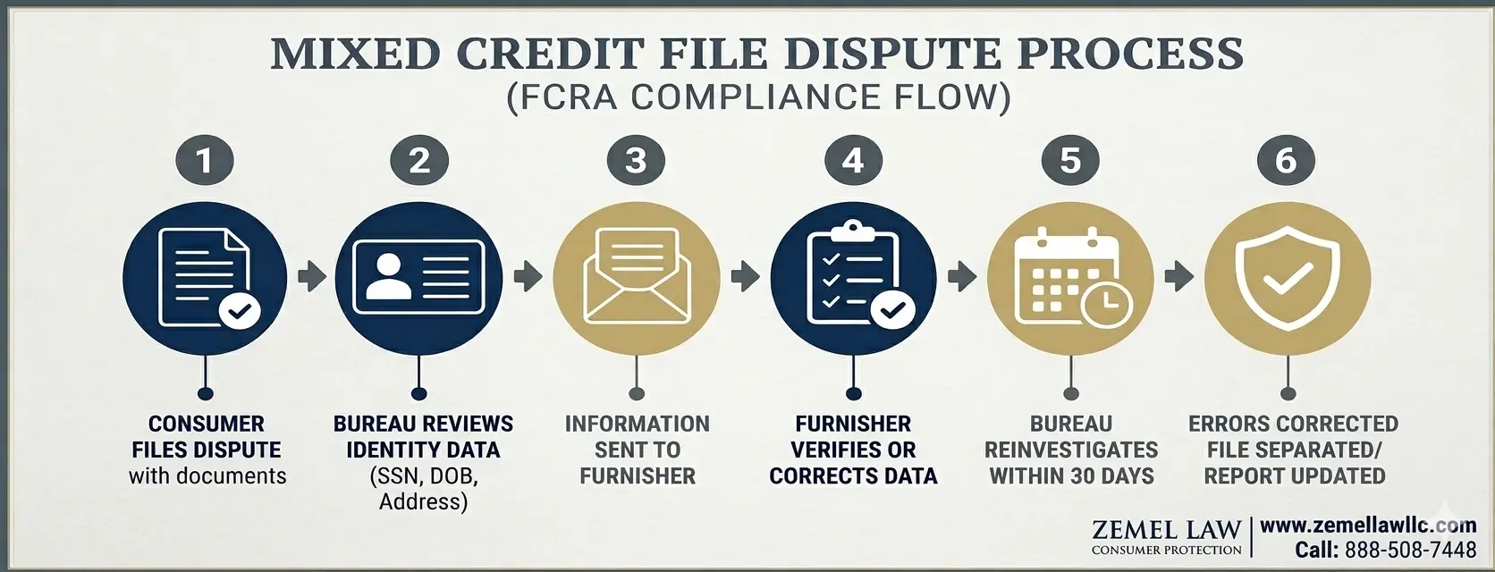 Mixed Credit Report Disputes